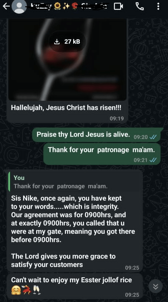 client testimonial