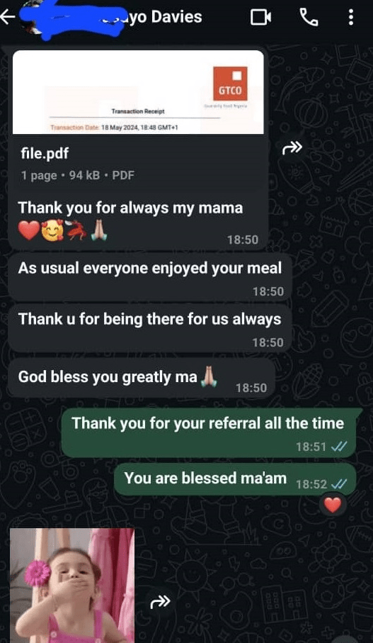 client testimonial