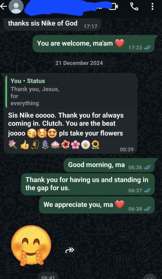 client testimonial